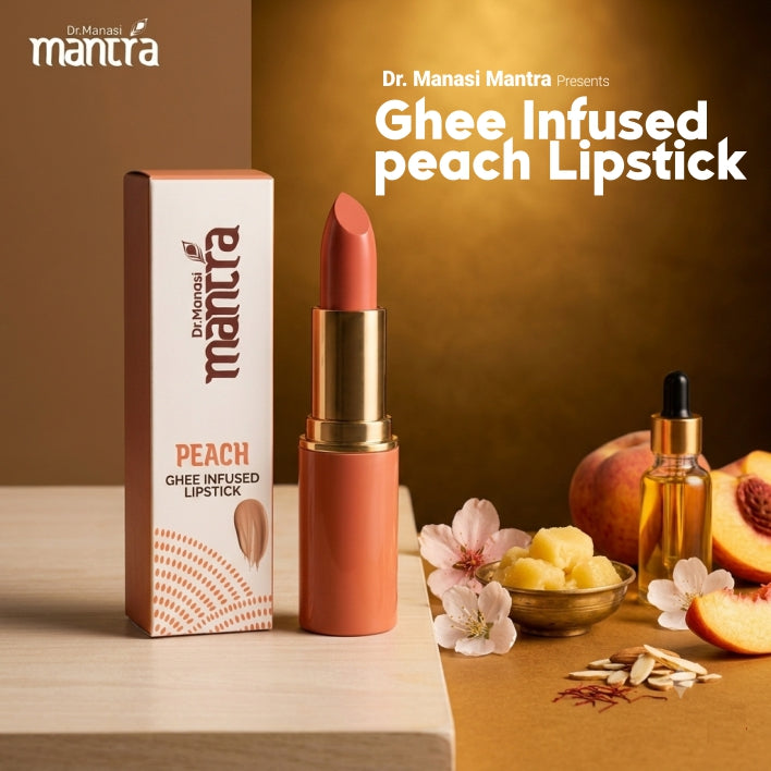 Ghee Infused Peach Lipstick (3 GM)